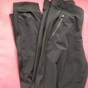 black athletic joggers